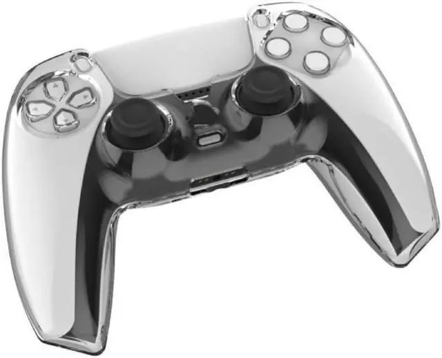 Alt view image 3 of 3 - Handle Protective Shell Wireless Transparent Controller PC Grip Protective Case for PS5 Game Player
