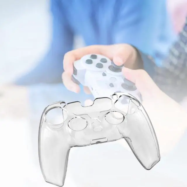 Alt view image 2 of 3 - Handle Protective Shell Wireless Transparent Controller PC Grip Protective Case for PS5 Game Player