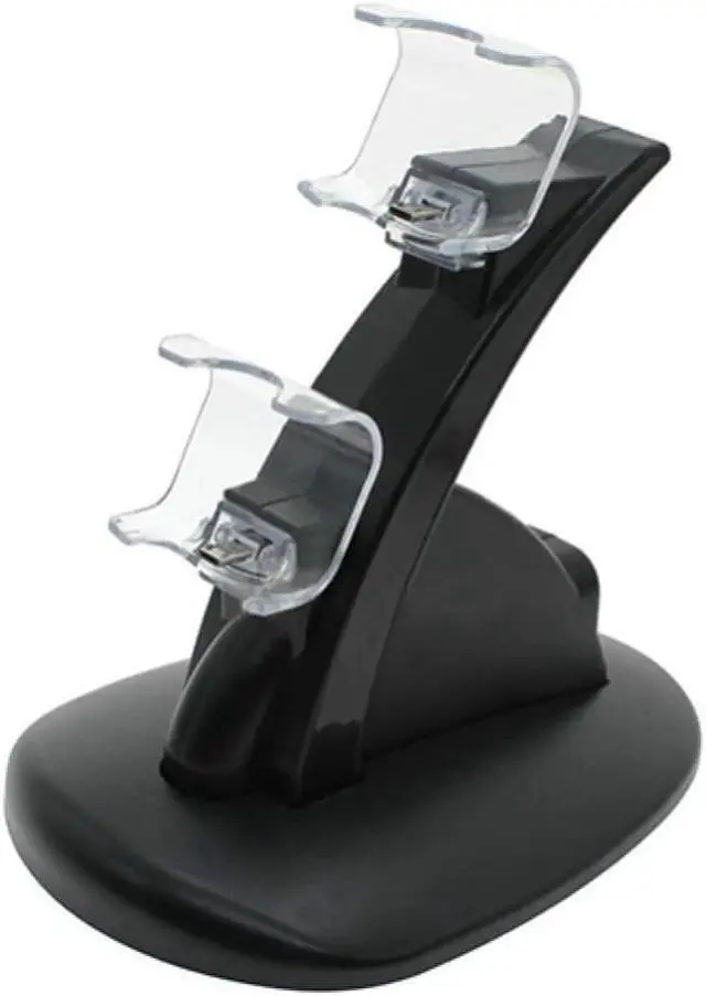 Alt view image 3 of 3 - Controller Charger Dock LED Dual USB PS4 Charging Stand Station Cradle for Sony Playstation 4 PS4 Slim Controller ONLY