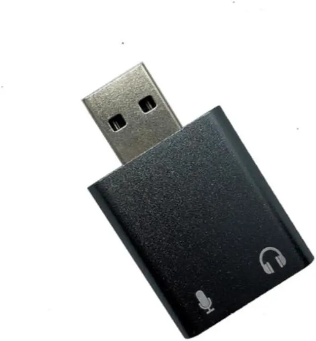 Alt view image 2 of 2 - 7.1-Channel Aluminum Alloy Usb Sound Card Computer External Sound Card Usb7.1 Sound Card Analog Sound Card