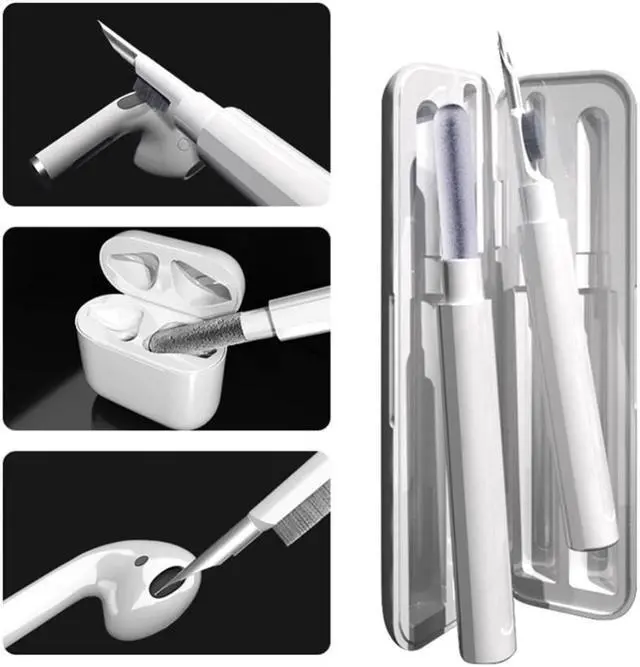 Alt view image 3 of 3 - Earbud Earphone Practical Long Lasting Headphones Case Cleaning Kit Metal Tip Earbuds Cleaner Easy to Clean Earphones Tool