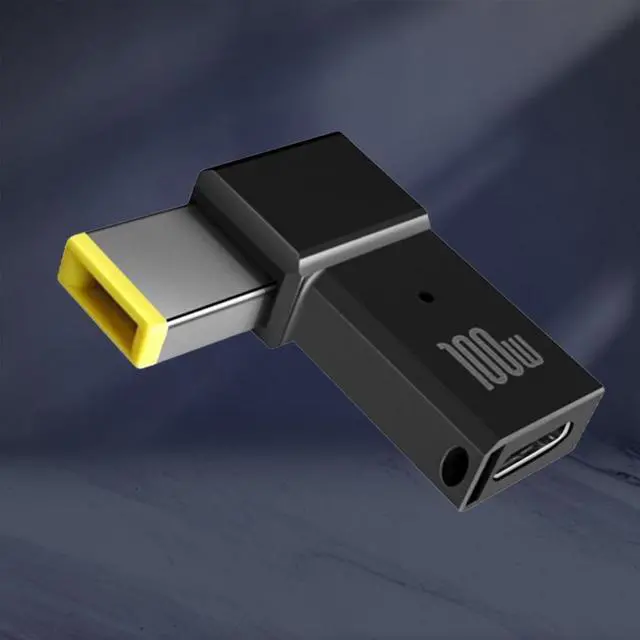 Alt view image 3 of 3 - Charging Adapter Portable Fast Charging PD 100W Type-C to Square Plug Charging Converter for ThinkPad for Lenovo