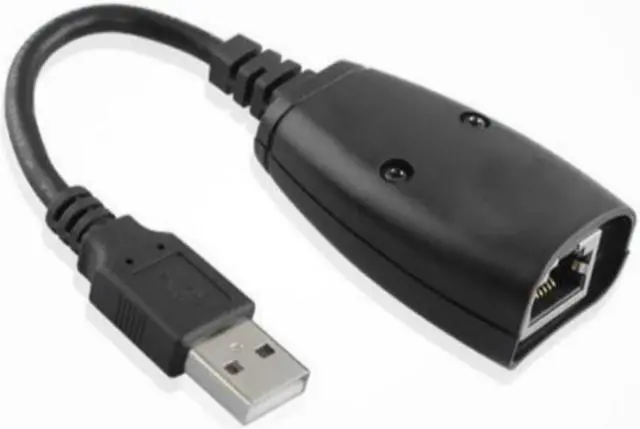 Alt view image 3 of 3 - LAN Cable Computer RJ45 Cable USB Extension Extender Adapter Up To 150ft Using CAT5 RJ45 LAN Cable