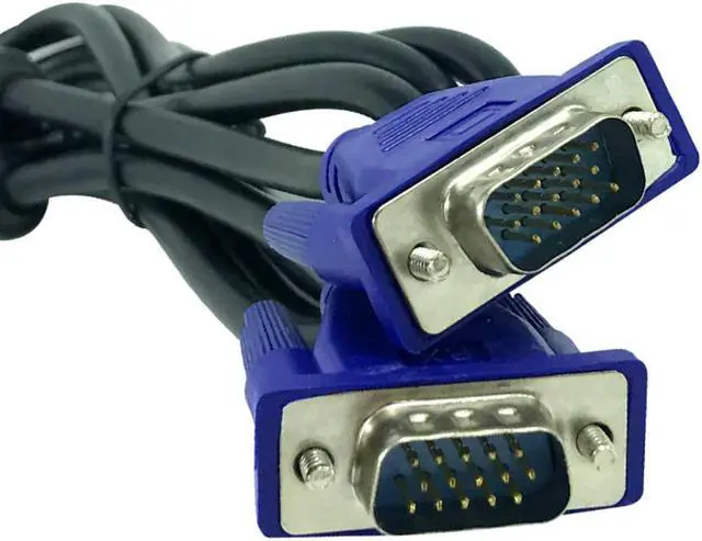 Alt view image 3 of 3 - 1.5m VGA to VGA Cable 15 Pin Male to Male Extension Converter Connector For Computer Monitor Projector PC TV Adapter