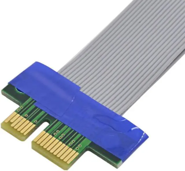 Alt view image 2 of 3 - 1X to 16X PCIe Flexible Flat Extension FFC PCI Express 1 to 16 X Adapter Riser Card Adapter PCI-E Extender Cable PCI-E