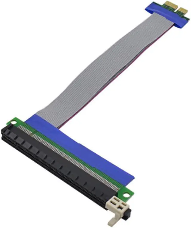 Alt view image 3 of 3 - 1X to 16X PCIe Flexible Flat Extension FFC PCI Express 1 to 16 X Adapter Riser Card Adapter PCI-E Extender Cable PCI-E