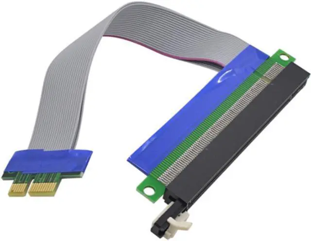 Main image of 1X to 16X PCIe Flexible Flat Extension FFC PCI Express 1 to 16 X Adapter Riser Card Adapter PCI-E Extender Cable PCI-E