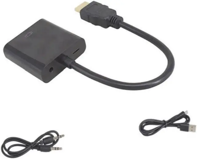 Alt view image 3 of 3 - HD 1080P HDMI-compatible To VGA Cable Converter HDMI-compatible Male To VGA Female Converter Adapter Digital Analog