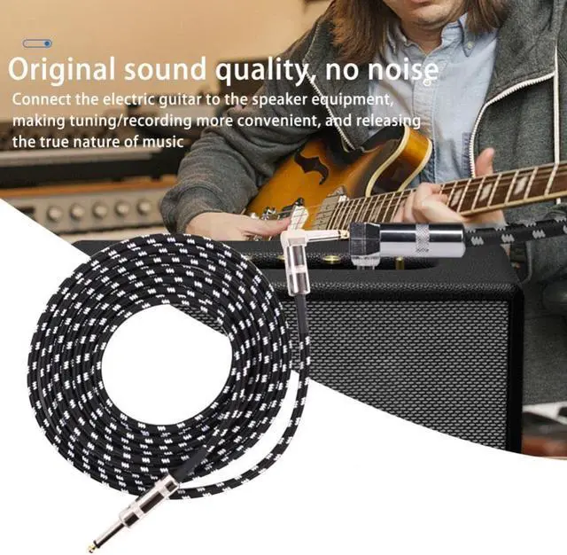 Alt view image 2 of 3 - 300cm Professional Instrument Cable, Guitar Cable for Speaker Bass Keyboard Straight to Straight Patch Cable Guitar Cable