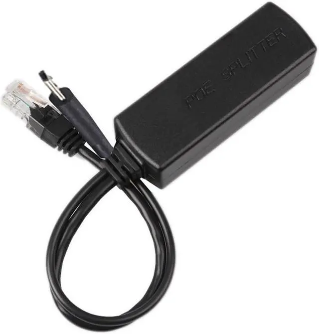Alt view image 2 of 3 - Micro PoE IEEE 802.3af Micro USB Active PoE Splitter Power Over Ethernet 48V To 5V 2.4A for Tablet Dropcam or Raspberry Pi