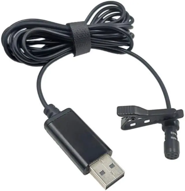 Alt view image 2 of 3 - USB Mini Lapel Lavalier Microphone Clip-on Buttonhole Mic for Mobile Phone DSLR