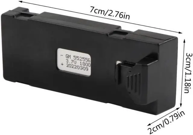 Main image of Rechargeable Lithium 1800MaH 3.7Volt Batteries for RC Quadcopter Drone for E99/E99PRO/P1/K3/S2/S1/P8