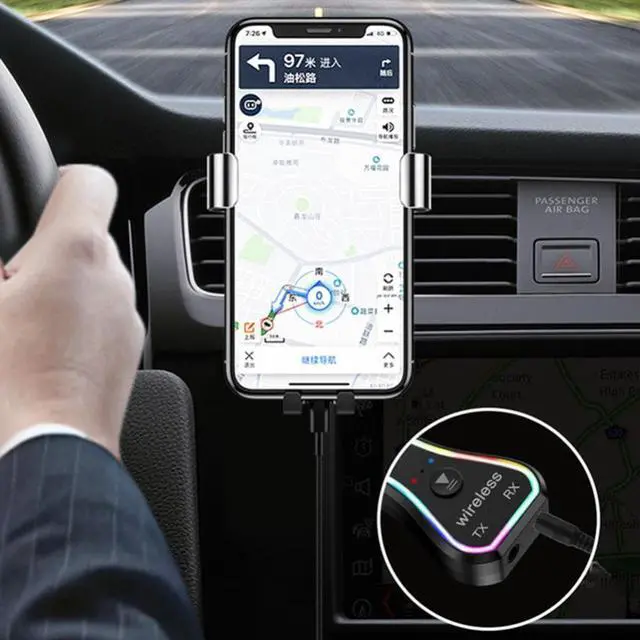 Alt view image 3 of 3 - M11 Wireless Adapter 3-in-1 Bluetooth 5.0 Mini 3.5mm/USB Transmitter Receiver for Car Audio computer mobile phone