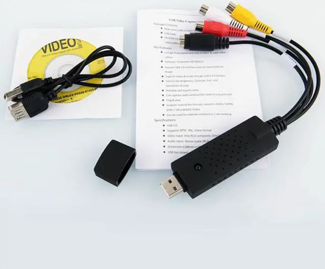 Alt view image 3 of 3 - Single Channel Audio Video Capture Card Adapter Converter for Win7/8/XP/Vista