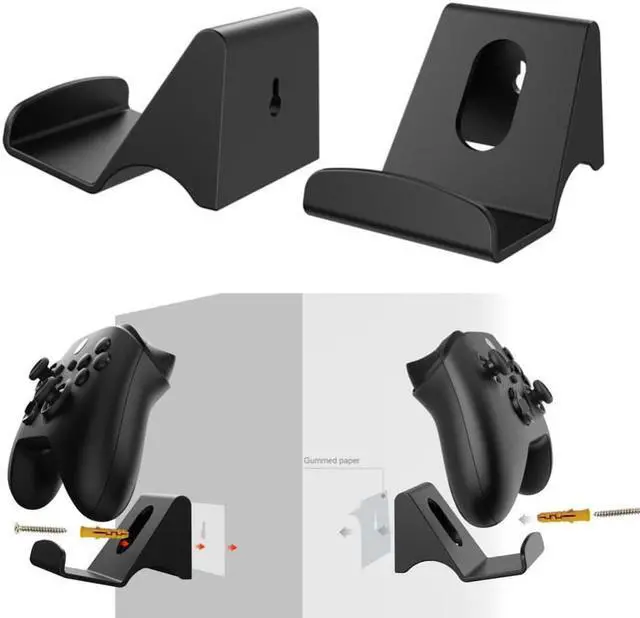 Alt view image 3 of 3 - 2Pcs/set Gamepad Hangers Wall Brackets for PS5/PS4/Xbox One/X/S Series Game Consoles Controller Hook Holder Gaming Accessories