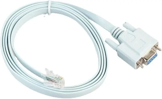 Alt view image 3 of 3 - USB Console Cable RJ45 Cat5 Ethernet To Rs232 DB9 COM Port Serial Female Rollover Routers Network Adapter Cable Blue