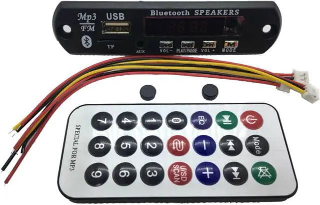 Main image of Bluetooth 12V MP3 WMA Decoder Board Audio Module USB TF Radio For Car accessories