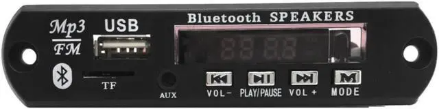 Alt view image 3 of 3 - Bluetooth 12V MP3 WMA Decoder Board Audio Module USB TF Radio For Car accessories