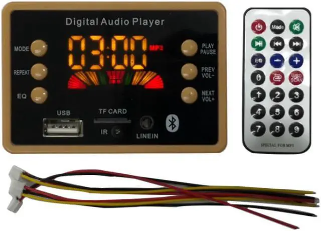 Main image of Bluetooth 5.0 car MP3 Bluetooth decoder board Support USB TF AUX FM EQ function Audio Radio Module For Car accessories