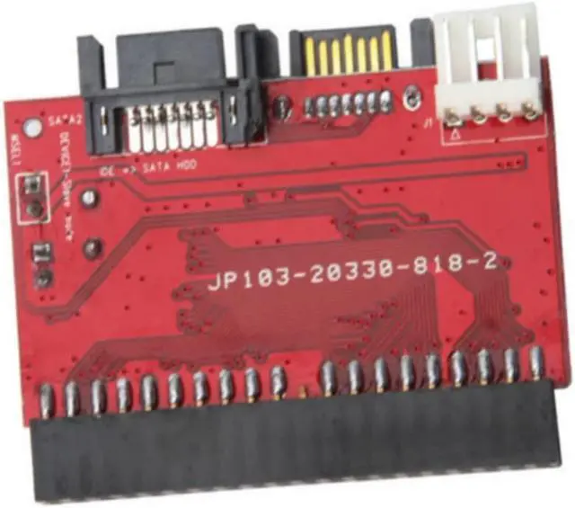 Alt view image 2 of 3 - 2 In 1 IDE to SATA/SATA to IDE Adapter Converter Support Serial ATA 40pin IDE port Serial ATA port 4 pin power connector