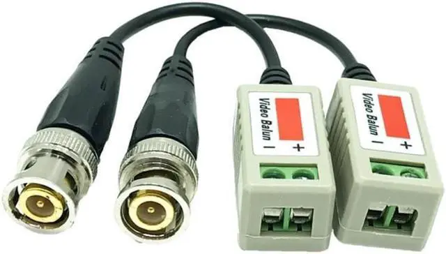 Main image of 2Pcs (1 Pairs) AHD/CVI/TVI Twisted BNC CCTV Video Balun Passive Transceivers UTP Balun BNC Cat5 CCTV UTP Video Balun