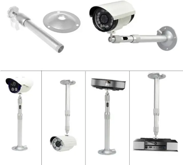 Alt view image 3 of 3 - Extending Ceiling Projector Mount Projector Wall Mount Bracket Ceiling Projector Stand for Home Office Stage LCD/DLP