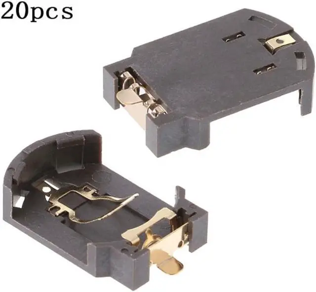 Alt view image 2 of 3 - 20Pack CR2032 Holder Coin Cell Button Socket Holder Case CR2032 Coin Cell Button Holder Mounting Base