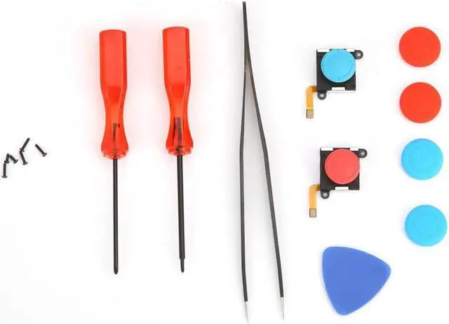Alt view image 2 of 3 - Y-Shaped 16Pcs Joystick Thumb Stick Joystick Sensor Module Replacement 3D Analog Repair Kit Tool For Nintendo Switch Joy-Con