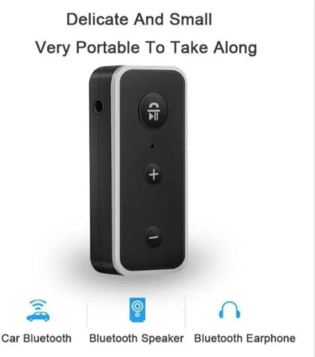 Alt view image 3 of 3 - Bluetooth 5.0 Audio Receiver Real Stereo Speaker Audio Receiver Bluetooth Adapter For Car Kit Wireless Aux 3.5mm Jack