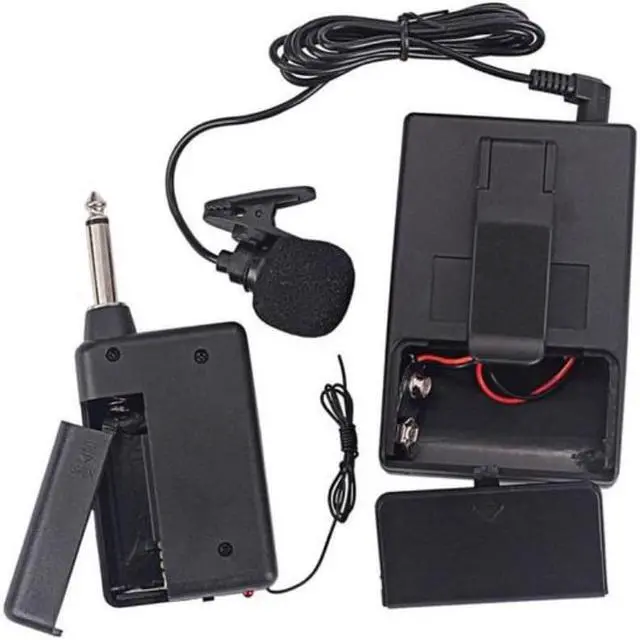 Main image of Wireless Receiver Lapel Collar Clip Mini Mic System Microphone