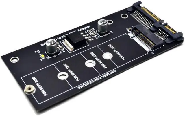 Alt view image 3 of 3 - Add on Card NGFF M.2 Adapter M2 SATA3 Raiser M.2 To SATA Adapter SSD M2 To SATA Expansion Card B Key Suppor 30/42/60/80mm