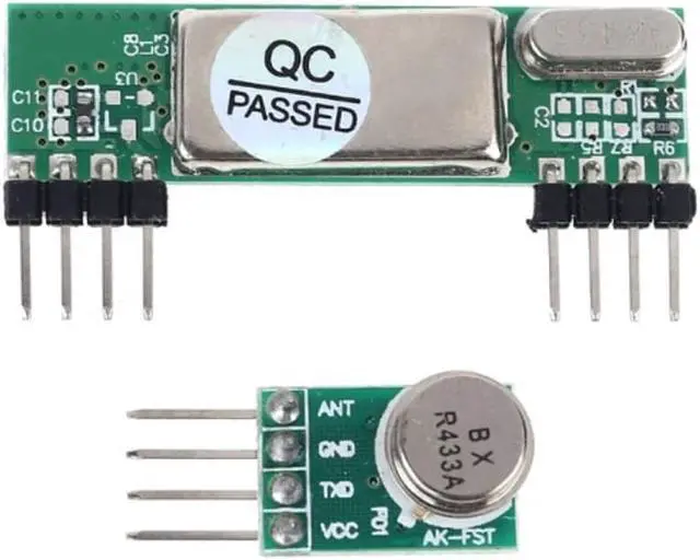 Main image of RXB6 433Mhz Superheterodyne Wireless Receiver Module + AK-FST small transmitting superheterodyne module