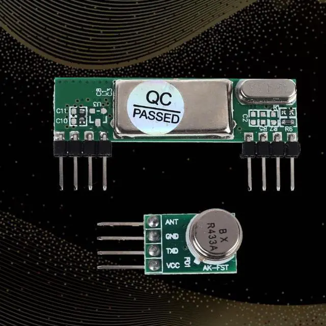 Alt view image 2 of 3 - RXB6 433Mhz Superheterodyne Wireless Receiver Module + AK-FST small transmitting superheterodyne module