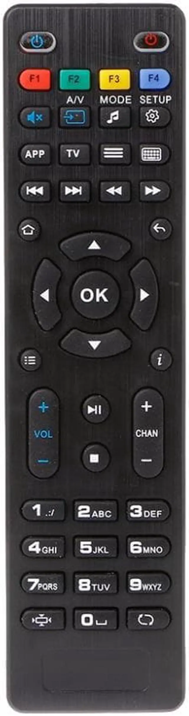 Main image of ALITER IR Remote Control For MAG 250 254 256 260 261 270 275 Smart TV IPTV Replacement telecommande Black Plastic