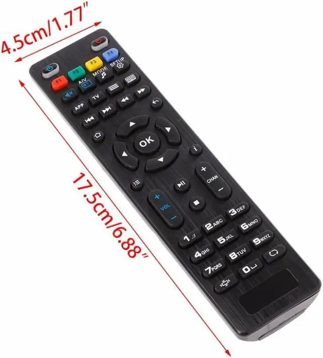 Alt view image 3 of 3 - ALITER IR Remote Control For MAG 250 254 256 260 261 270 275 Smart TV IPTV Replacement telecommande Black Plastic