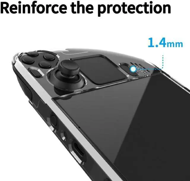 Alt view image 2 of 3 - Dustproof Comfortable Grip Game Console Hard PC Shell  for Steam Deck