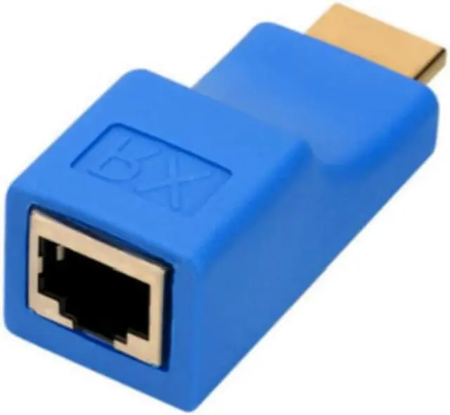 Alt view image 2 of 3 - 2pcs HDMI-compatible Dual RJ45 CAT5E CAT6 UTP LAN Ethernet HDMI-compatible Extender Repeater Adapter 1080P For HDTV HDPC