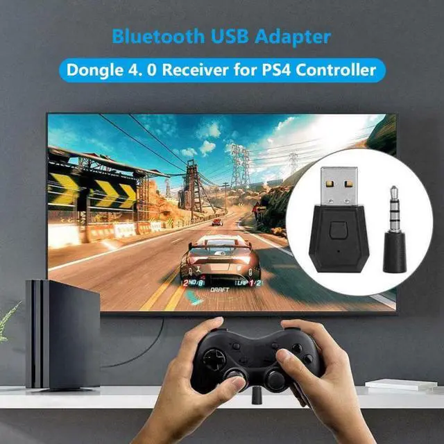 Alt view image 3 of 3 - Bluetooth dongle usb adapter for ps4 3.5mm Bluetooth 4.0+EDR USB Adapter for PS4 Stable Performance Bluetooth Earphone