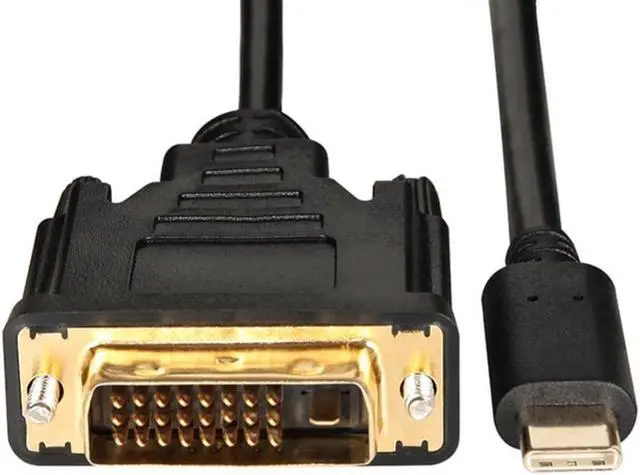 Alt view image 3 of 3 - 1.8m Portable 4K High-Definition Type-C to DVI Adapter Cable Converter Wire for Computer Laptop mobile phones