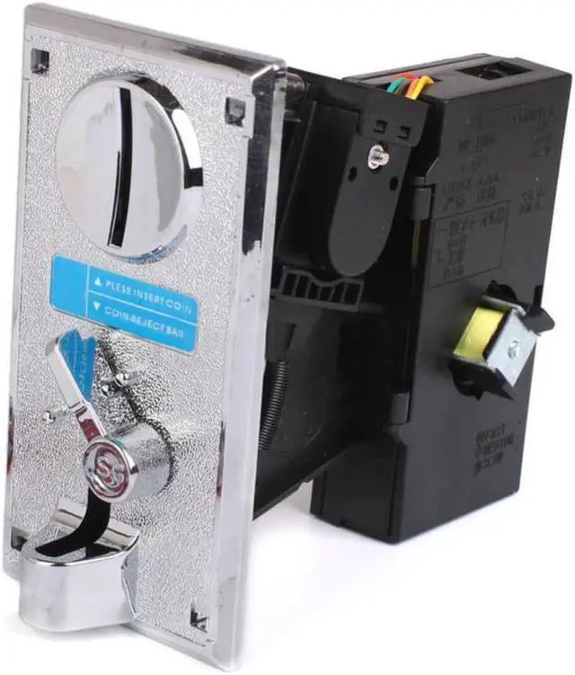 Alt view image 2 of 3 - Multi Coin Acceptor Electronic Roll Down Coin Acceptor Selector Mechanism Vending Machine Mech Arcade Game Ticket Redemption