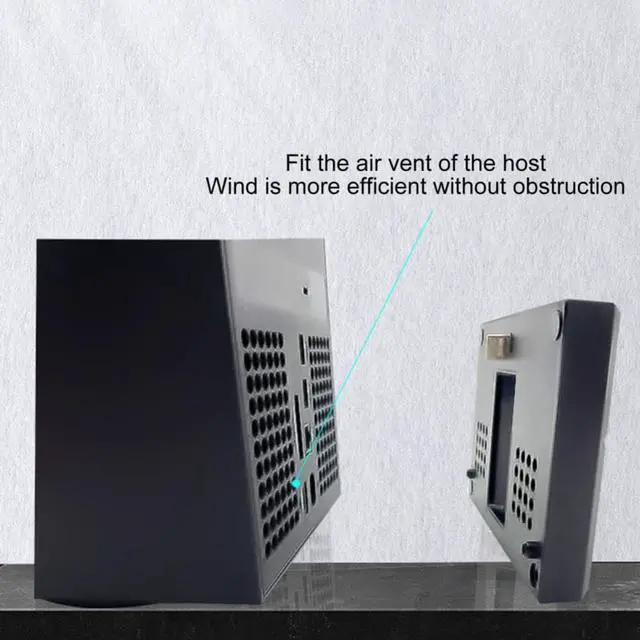 Alt view image 3 of 3 - High-quality Cooler Fan Ergonomic Low Noise Reliable Vertical Game Console Cooler Radiator for Xbox Series X