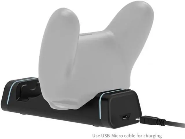 Alt view image 3 of 3 - Game Console Gamepad Handles Dual Charging Base with Indicator Light for PS5