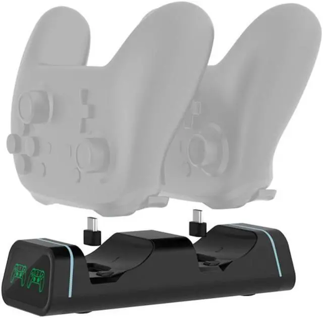 Alt view image 2 of 3 - Game Console Gamepad Handles Dual Charging Base with Indicator Light for PS5