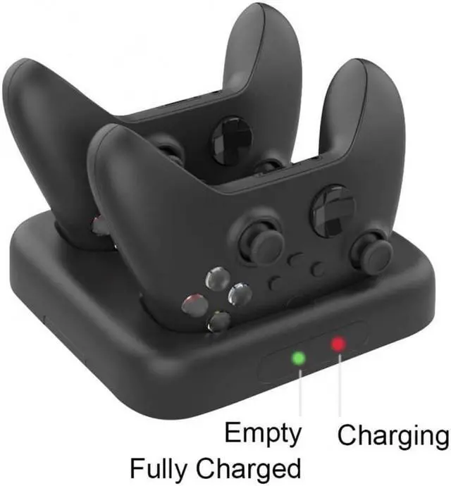 Alt view image 2 of 3 - Portable Gamepad Wireless Charger with Dual Built-in Type-C Ports for Xbox Series X/S Controller Wireless Handle Charger