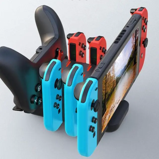 Alt view image 2 of 3 - Switch Joy Con Controller Charger Dock Stand Station Holder for Nintendo Switch NS Joy-Con Game Support Dock for Charging