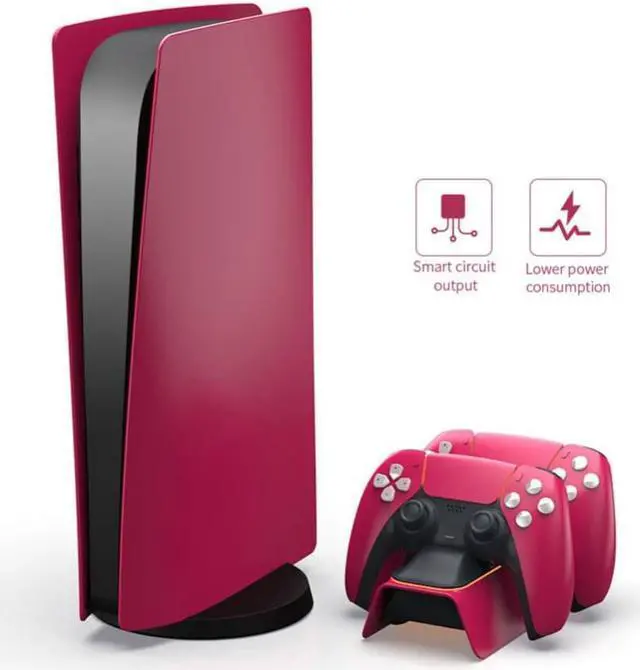 Alt view image 3 of 3 - Gamepad Charger Dual Charging Port Smart Circuit ABS Energy-saving Wireless Gamepad Charging Dock for PS5