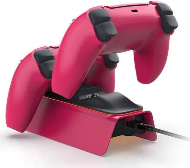 Alt view image 2 of 3 - Gamepad Charger Dual Charging Port Smart Circuit ABS Energy-saving Wireless Gamepad Charging Dock for PS5