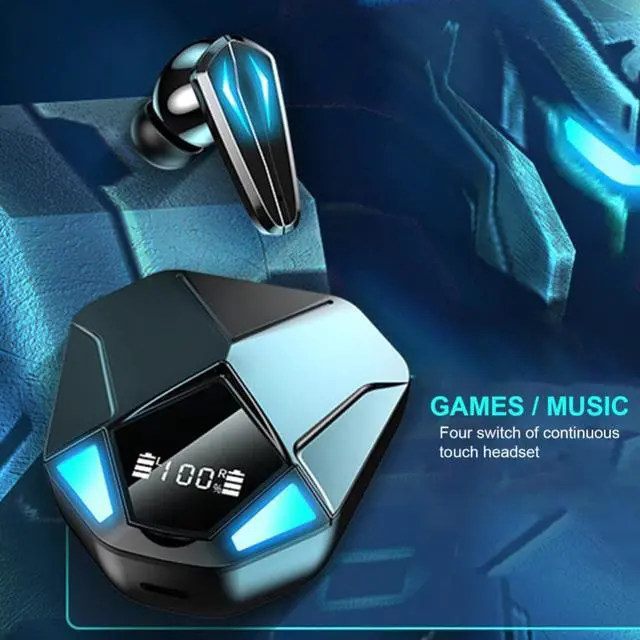 Alt view image 2 of 3 - X6 Bluetooth 5.1 Wireless Earphone CVC8.0 Noise Reduction Dual-mode Decoding Headsets HiFi Stereo Sound Headphones for Gaming