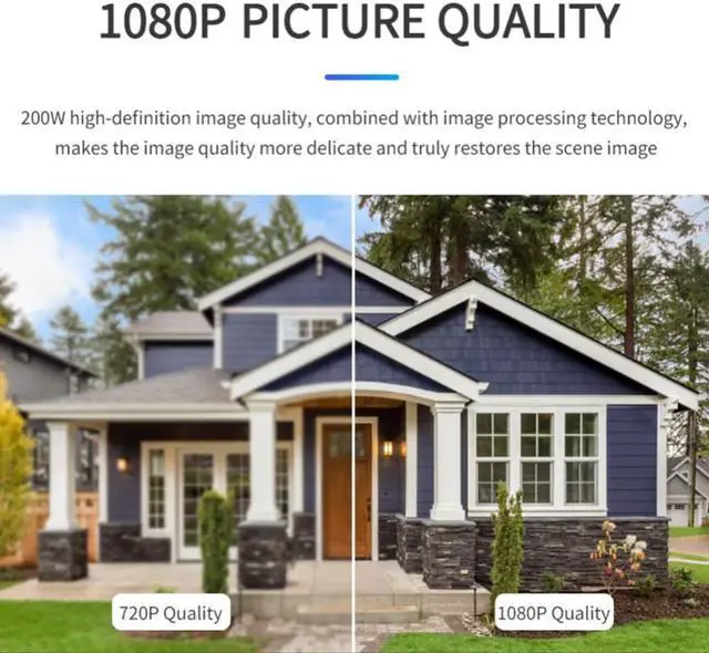 Alt view image 3 of 3 - Night Vision  Smart 1080P Smart Home Security Camera Remote Control Security Monitor High Resolution   for Living Room