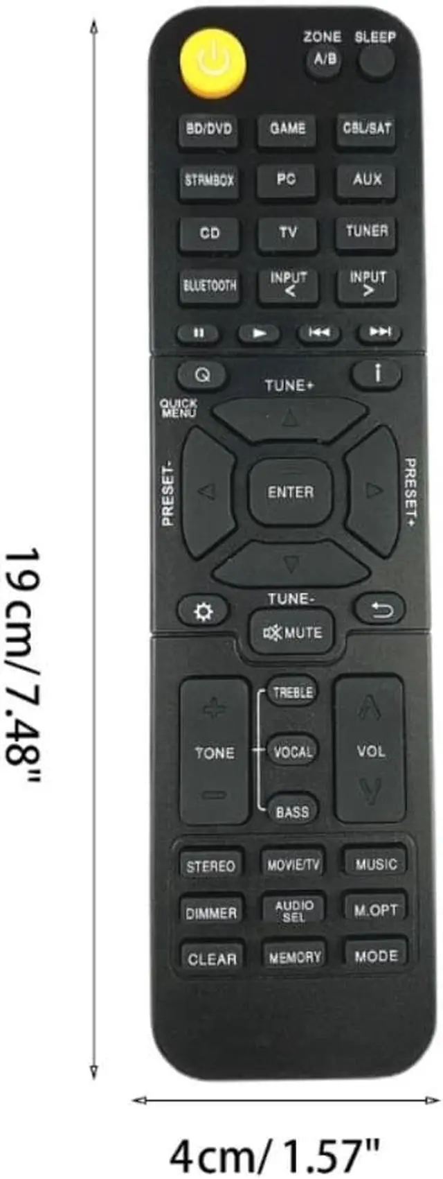 Alt view image 3 of 3 - Universal Remote Controller for  TX-RZ810 TX-NR555 TX-NR656 TX-NR757 RC-972R Remote Control Replacement